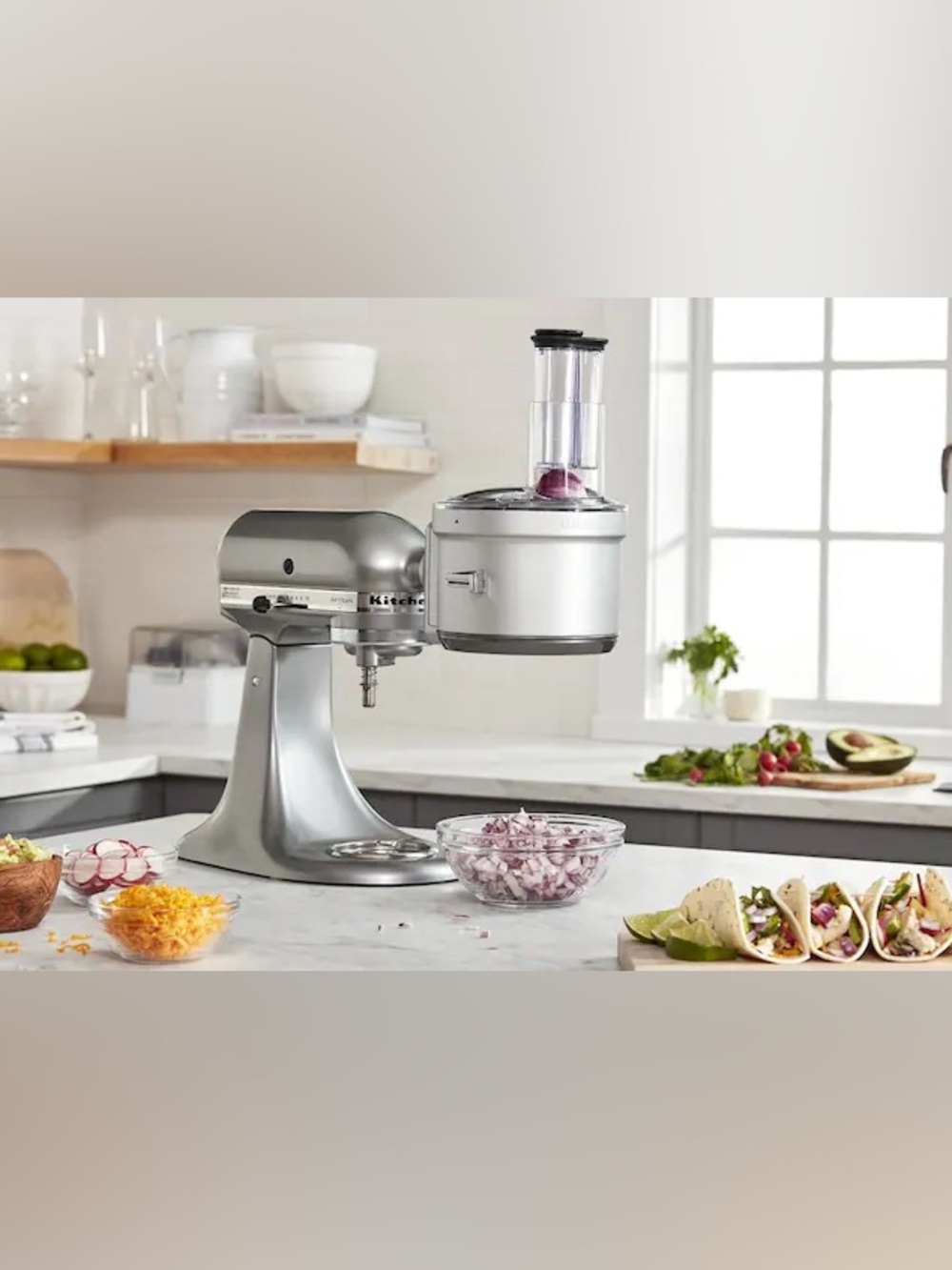 KitchenAid Food Processor Attachment with disc set and cook book model :KSM2FPA